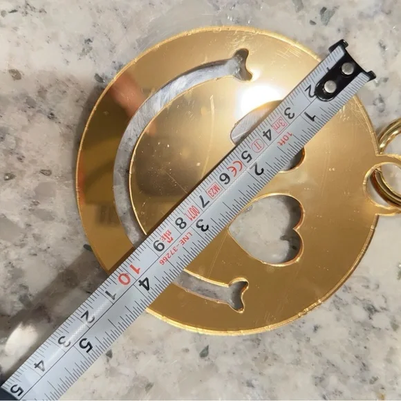 Love smiley face Gold Charm - Picture 3 of 4